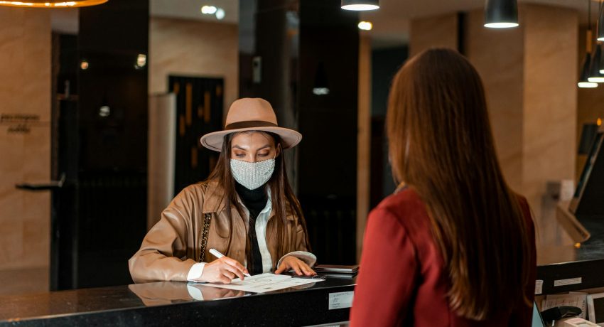 A Woman in the Front Desk